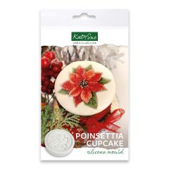 Katy Sue Stampo in Silicone Poinsettia Cupcake