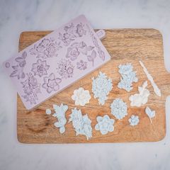 Karen Davies Silicone Mould Floral Essentials
