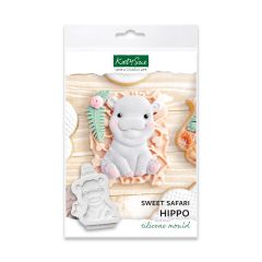 Katy Sue Silicone Mould - Sweet Safari Hippo