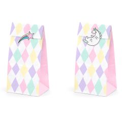 PartyDeco Sachets à Confiserie Licorne Set/6