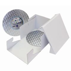 PME Caja Tarta y Bandeja Redonda (3mm) 30x30x15 cm