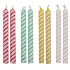 PME Candles Striped Pk/24