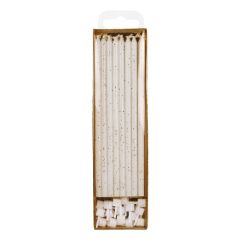 PME Extra Tall Candles Glitter 16,5 cm pk/16