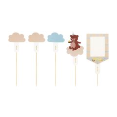 PartyDeco Cake Toppers Teddy Bear 