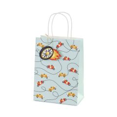 PartyDeco Sacchetto regalo - Cars - 10,5x18x25cm