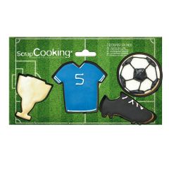 ScrapCooking Juego de 4 cortadores de galletas