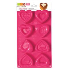 ScrapCooking Silikon-Backform Herzen