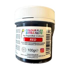Sugarflair Colourflex Extra Paste Rosso - 100g