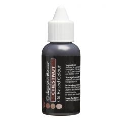 Sugarflair Farbe auf Ölbasis - Kastanie 30 ml