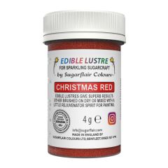 Sugarflair Edible Lustre Christmas Red, 4g