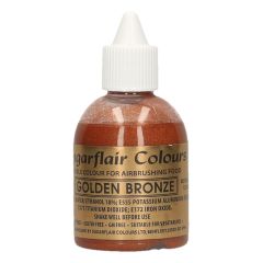 Sugarflair Colorant Aérographe Bronze D'or 60ml