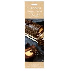 Scrapcooking Foglio di Trasferimento del Cioccolato pk/2 - Couture
