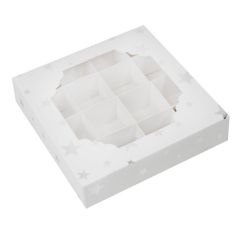 Simply Making Treat Box & Inserts Silver Stars 16 Cavities pk/5