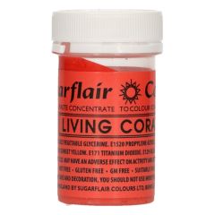 Sugarflair Pastenfarbe LIVING CORAL 25 g
