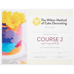 Wilton Course 2 Certificate - Flowers and Cake Design