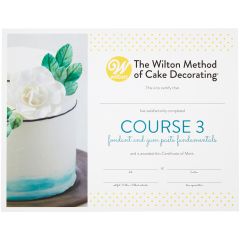 Wilton Course 3 Certificate - Fondant and Gum Paste NEW