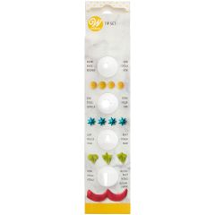Wilton Douille Set Star, Round, Leaf, Petal