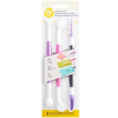 Wilton Ustensiles de Base Pâte à Sucre Set/3