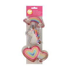 Wilton Moules à Biscuits en Métal Magical Unicorn Set/3