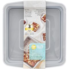 Wilton Moule à brownies avec Couvercle -Carré 22,5 x 22,5cm