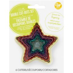 Wilton Doppelseitige Ausstechformen Stern Set/6