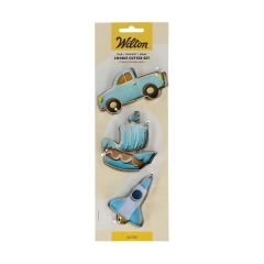 Wilton Cookie Cutter Car - Rocket - Boat set/3
