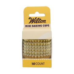 Wilton Mini Metallic Baking Cups Or set/160