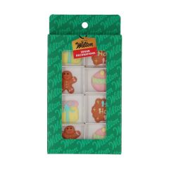 Wilton Décors en Sucre Mignon Noël set/8  