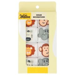 Wilton Sugar Decorations Safari Animals set/8