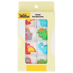 Wilton Sugar Decorations Happy Dino's set/8
