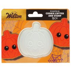 Wilton Cookie Cutter with Stamp Pumpkin 7,5cm