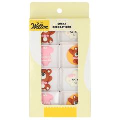 Wilton Sugar Decorations Baby Bliss Pink set/8