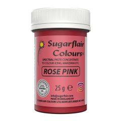 Sugarflair Paste Colour Rose Pink 25g