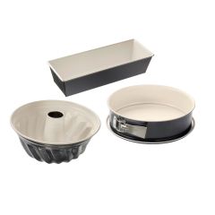 Dr. Oetker Back-Trend Round/Loaf/Fluted Tube Cake Pan set/3