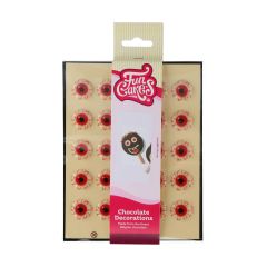 FunCakes Chocolate Decoration Half Eyeball set/25