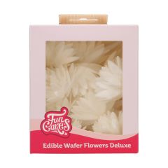 FunCakes Edible Wafer Flowers Deluxe Aster White Medium pk/14