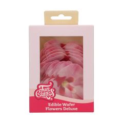FunCakes Edible Wafer Flowers Deluxe Orchid Pink Medium pk/10
