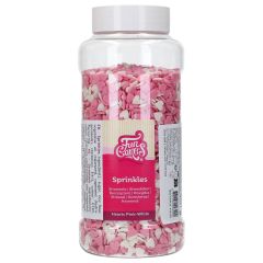 FunCakes Hearts Pink White 550g