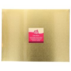 FunCakes Cake Board Oblong Gold 45x35cm