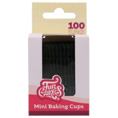 FunCakes Mini Baking Cups Black pk/100