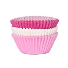 House of Marie Baking Cups Assorti Pink pk/72