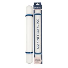 LOYAL Rolling Pin with Pin Guides 35cm