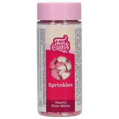 FunCakes Hearts Pink White 60g