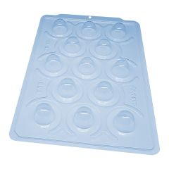 BWB Chocolate Mould 3-part Half Round
