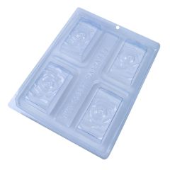 BWB Chocolate Mould 3-part Rose Design Mini Choc Bar
