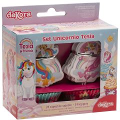 Dekora Baking Cups and Topper Set Unicorn set/72