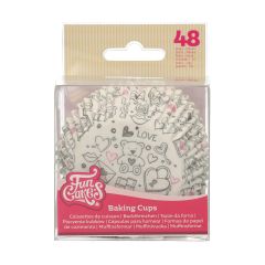FunCakes Baking Cups Love Doodle pk/48