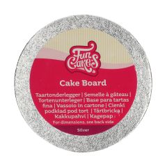 FunCakes Cake Board Round Silver Ø10cm