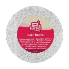 FunCakes Cake Board Round Silver Ø15cm