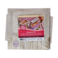 FunCakes Cupcake Box Pure 6 pk/3